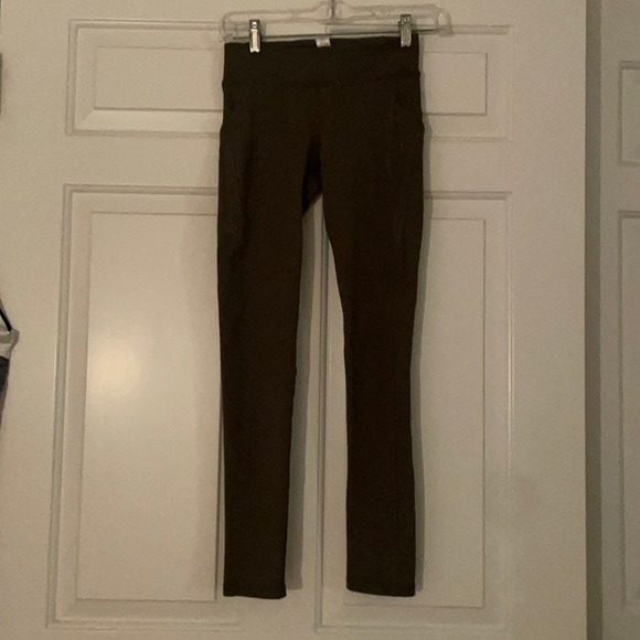 Dark green Ivivva full length low wasted leggings. - Picture 1 of 3